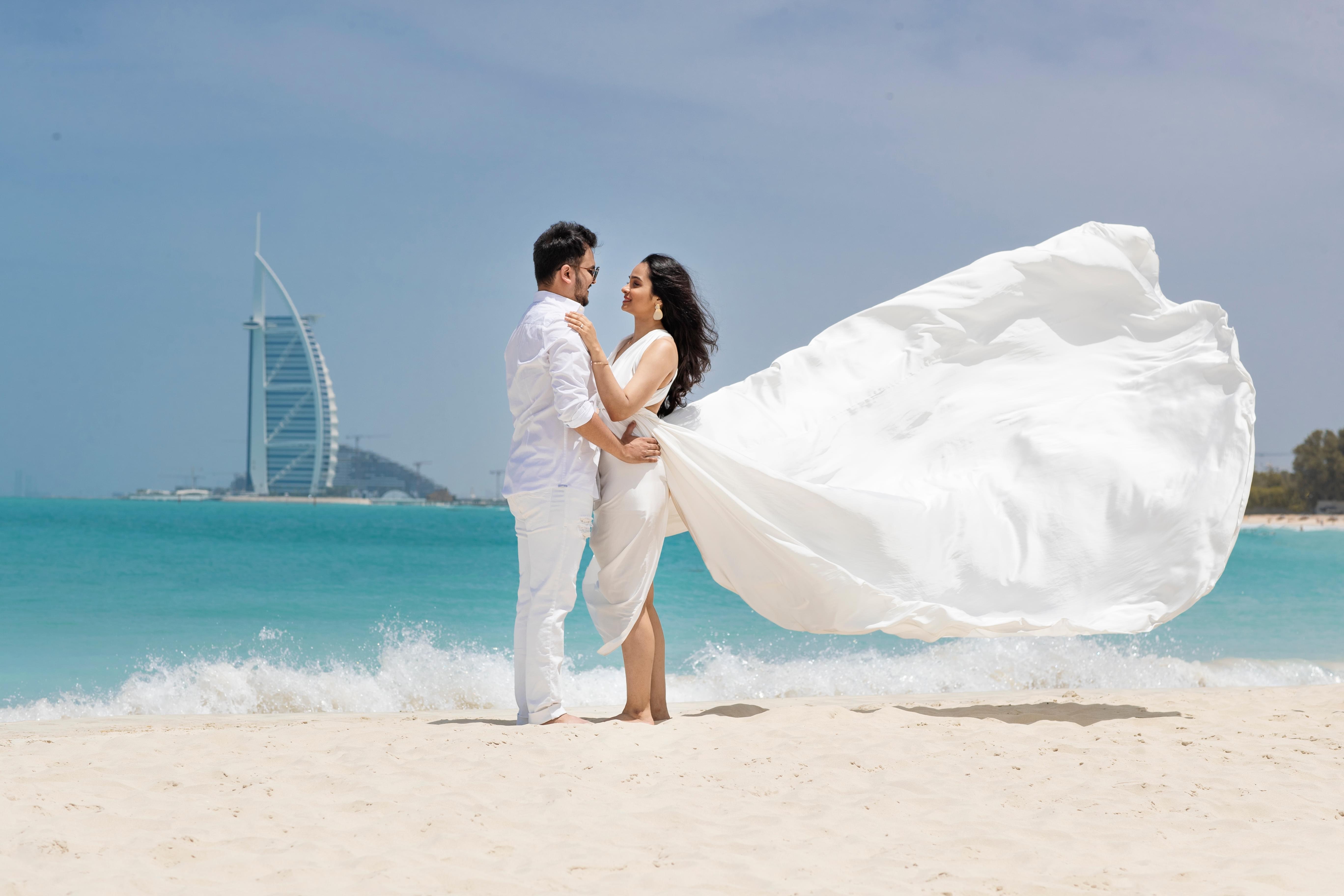 Couple at Jumeirah Beach