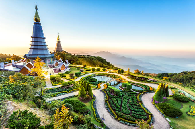 Aerial View of Doi Inthanon National Park