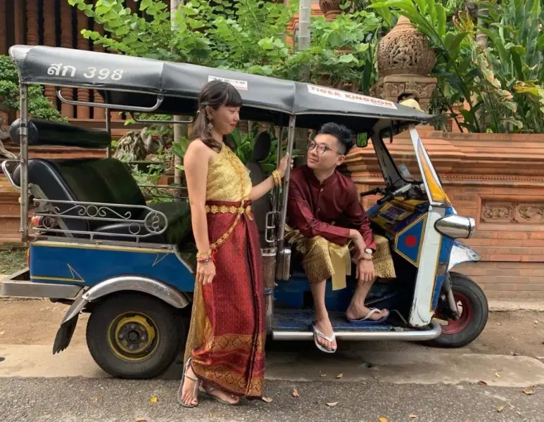 Traditional Thai Costume and Photography Image