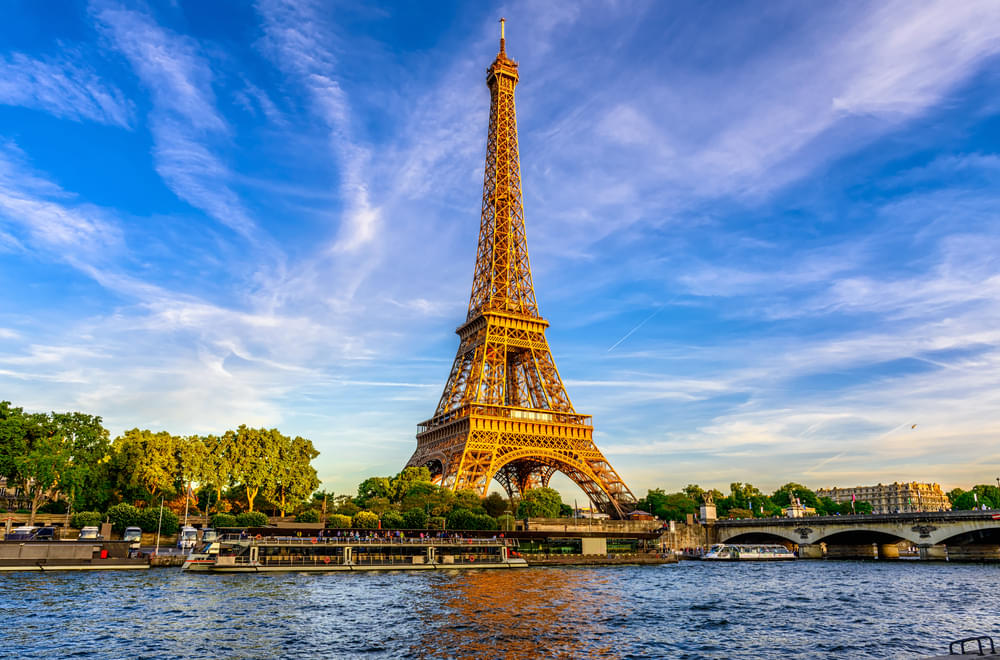 Marvel at beauty of the Eiffel Tower from the cruise