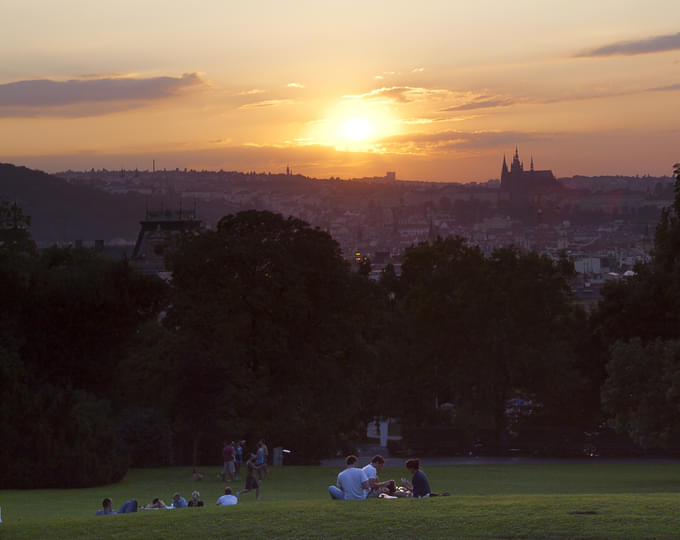 Garden of Bastion In Prague Castle