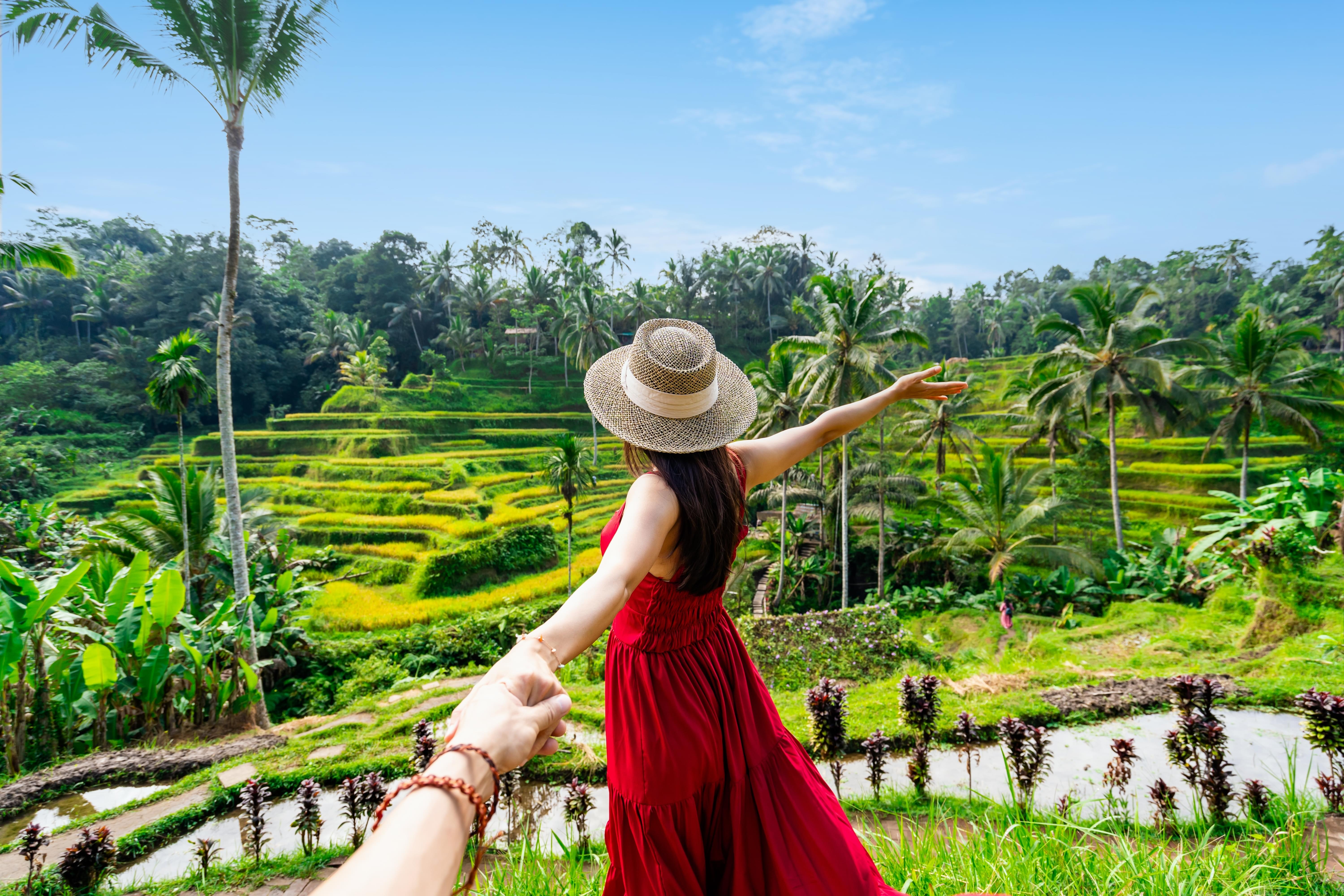 Couple Enjoying Bali's Scenery