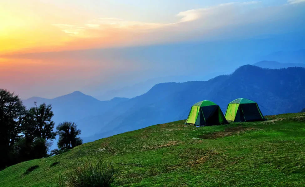 Camping at Kanatal