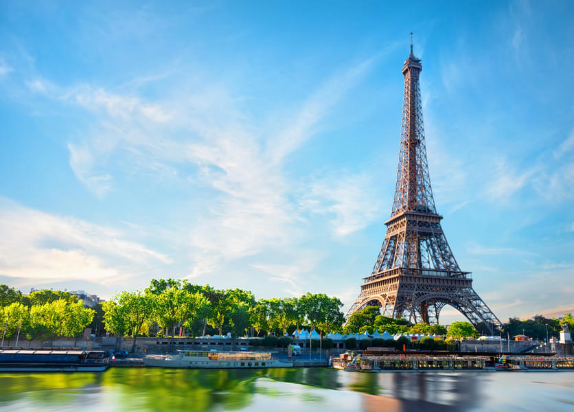 Behold the iconic Eiffel Tower in the city of Paris