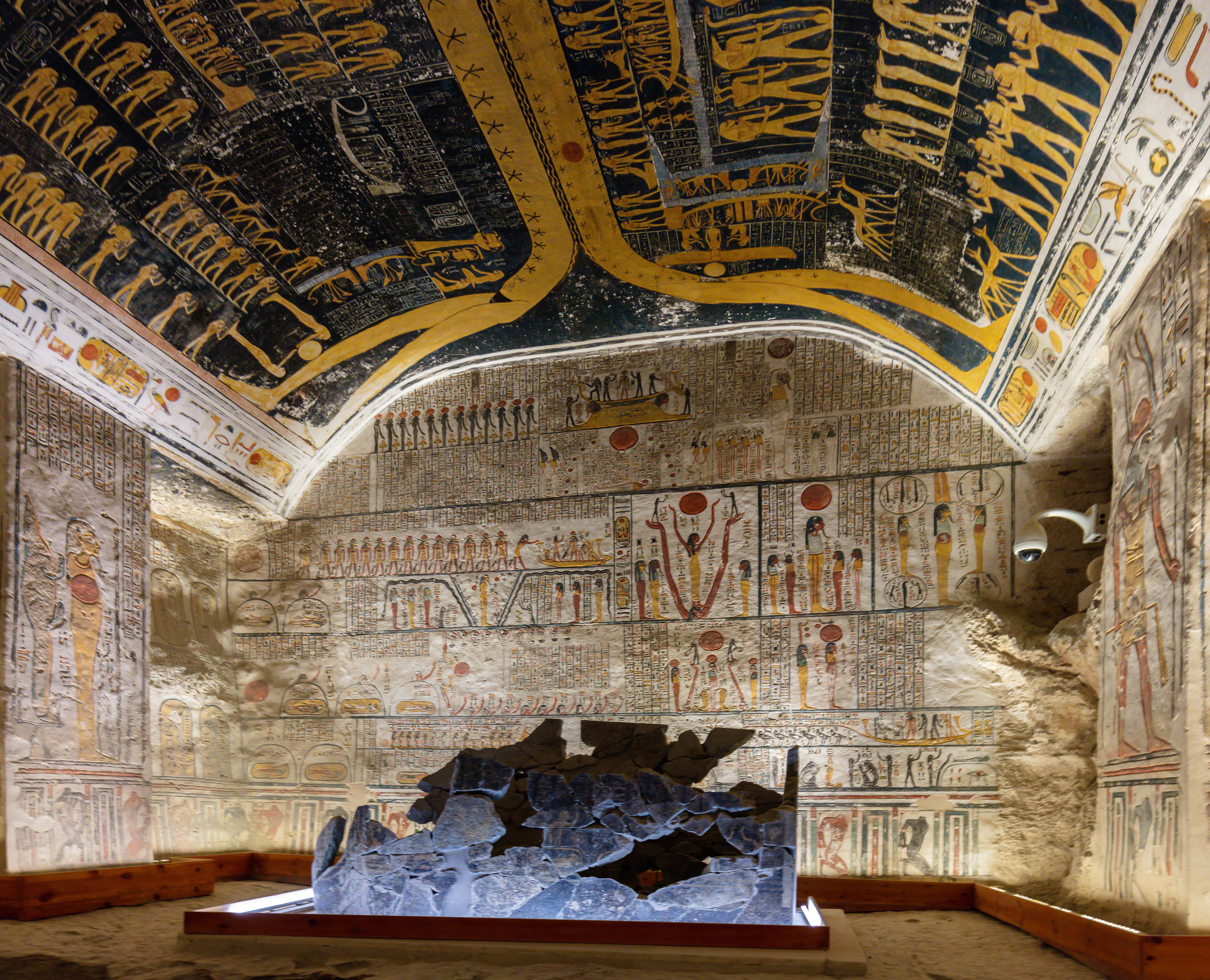 Witness the ornate tomb of Ramses VI (KV9)