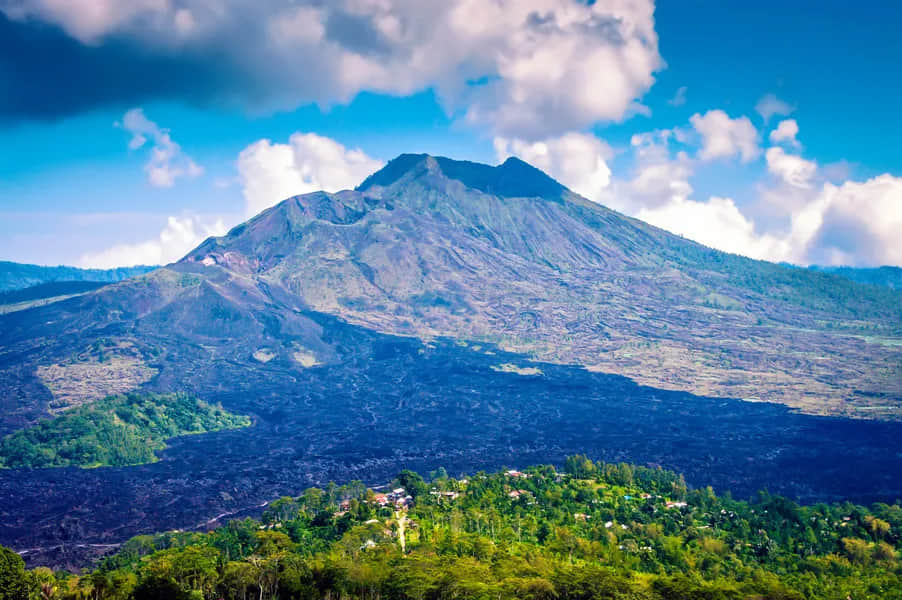 Mount Agung's peak