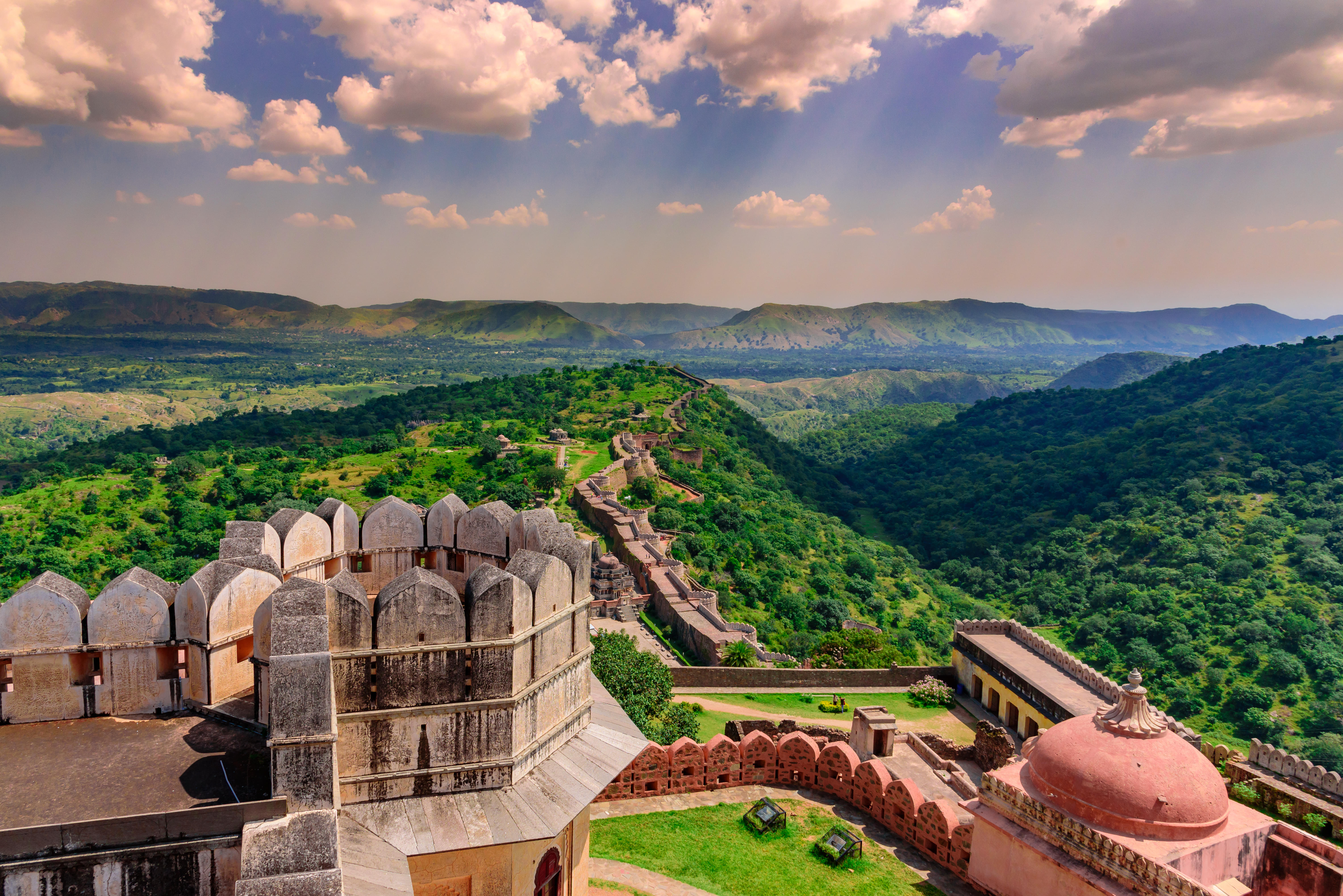 Aerial view of Kumbhalgarh Fort