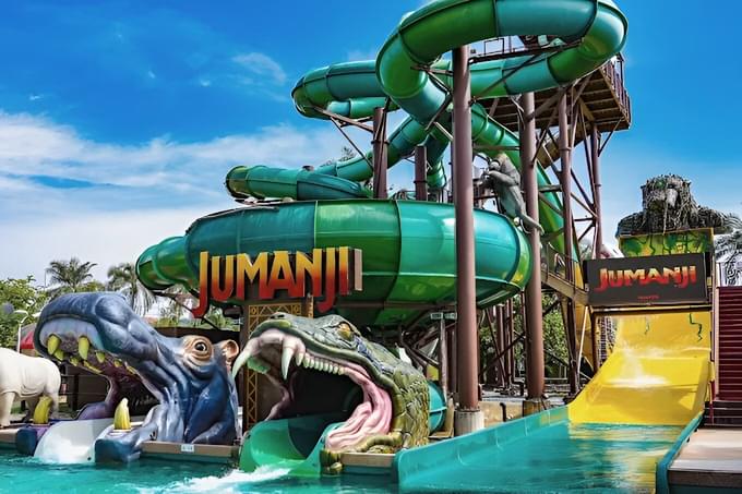 Relive your childhood as you explore Jumanji theme zone