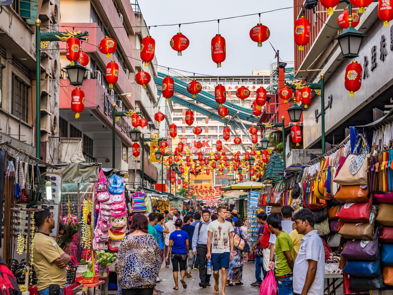 Enjoy the vibrant atmosphere of Petaling Street Market as you immerse yourself in the rich local culture.