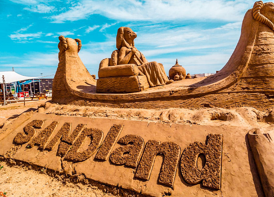 Visit the Sand Sculpture Museum (Sandland)