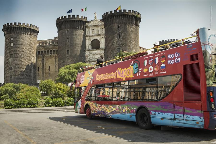 Get on this open-top, double-decker bus and visit the city clomfortably