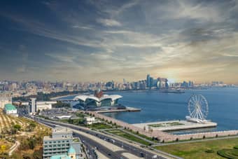 Aerial View of Baku