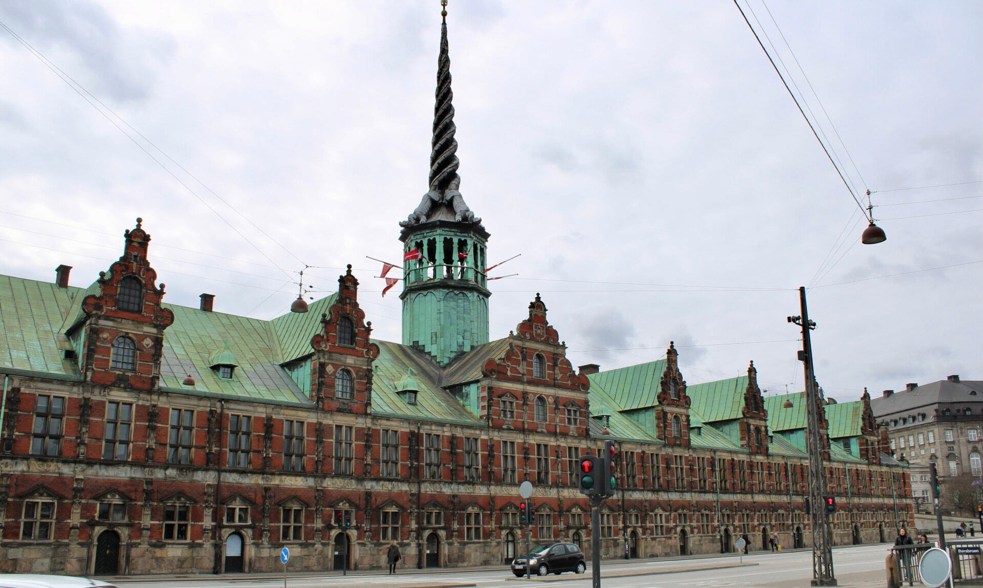 Admire Børsen’s exterior