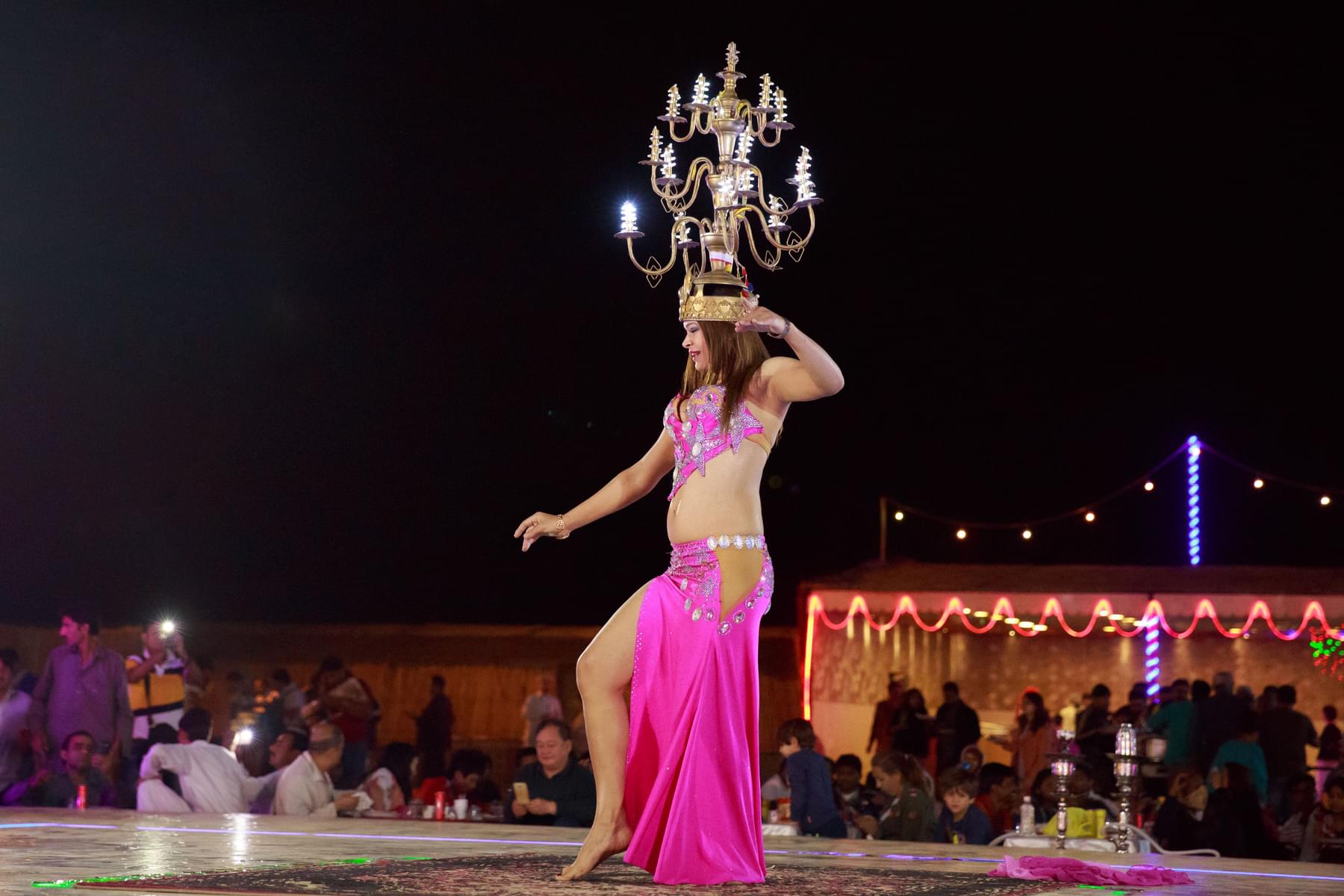 Barbeque dinner and belly dance show