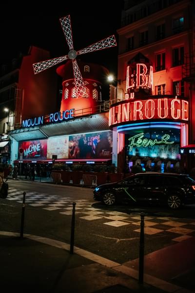Enjoy a show at the Moulin Rouge