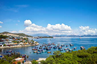 Aerial view of Nha Trang Island