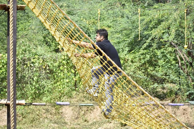 Have fun climbing the nets