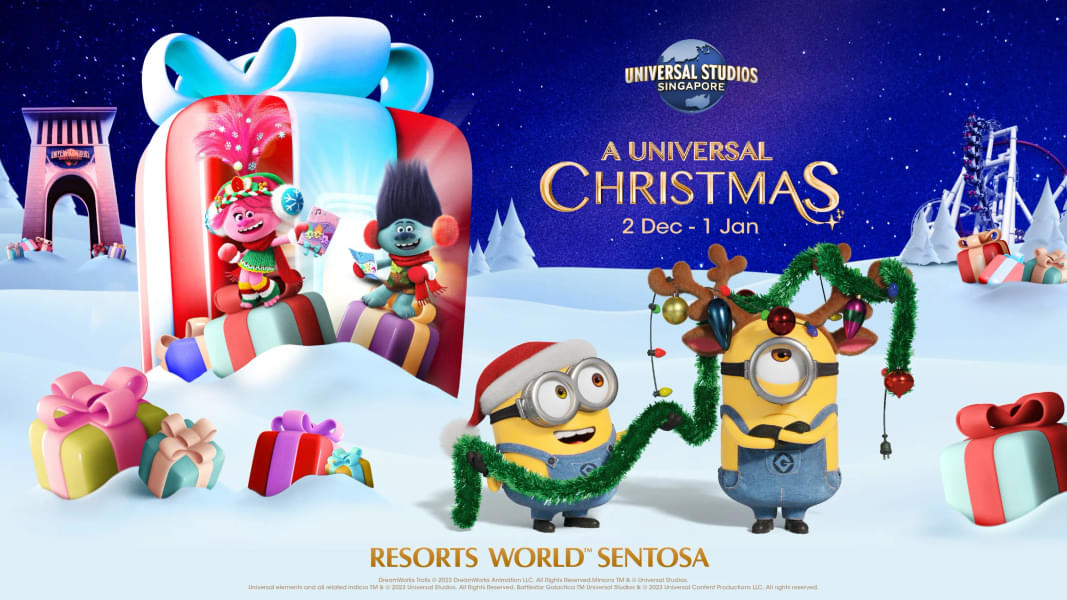 See Universal Studios all ready for the festive season