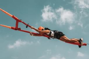 Try out the exhilarating Human Slingshot