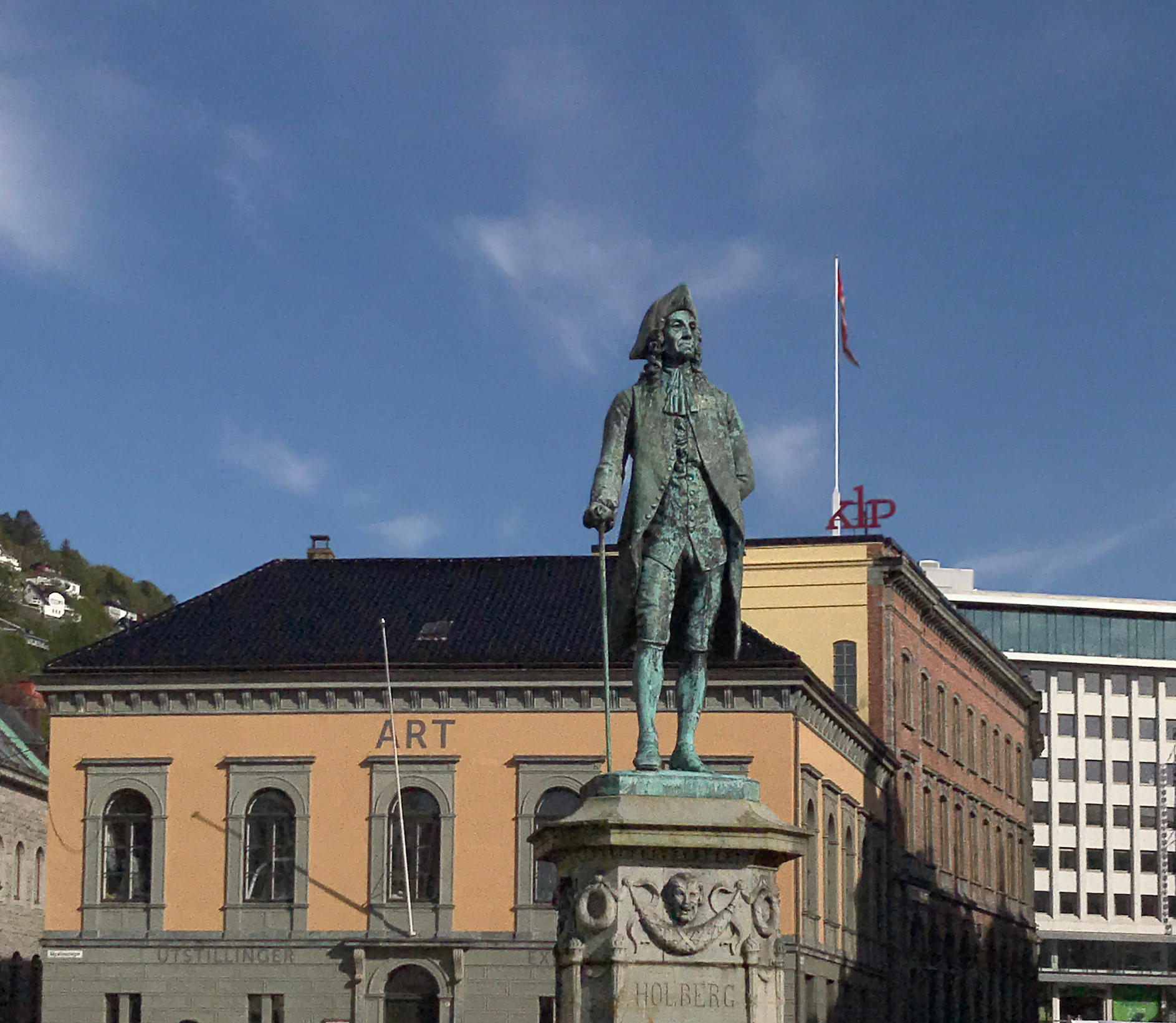 Visit the Statue of Ludvig Holberg