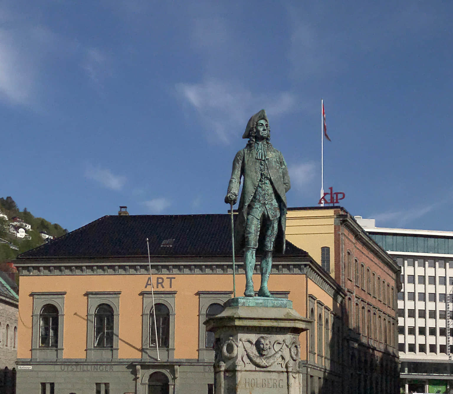 Visit the Statue of Ludvig Holberg