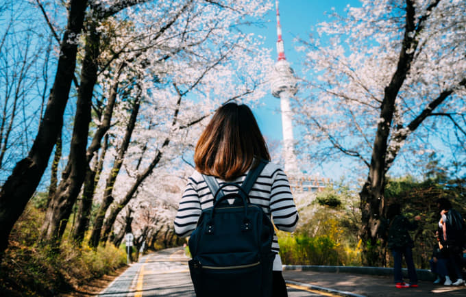 Marvel at the stunning beauty of the N Seoul Tower