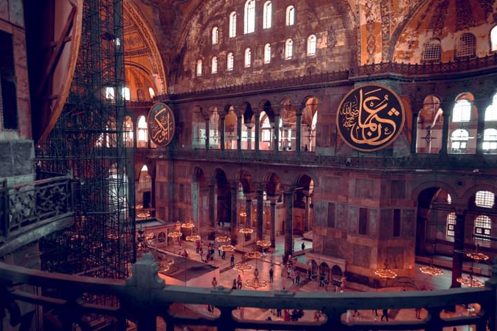 Galleries in Hagia Sophia