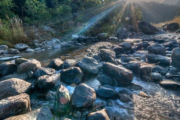 Watch the mist during sunrise or sunset