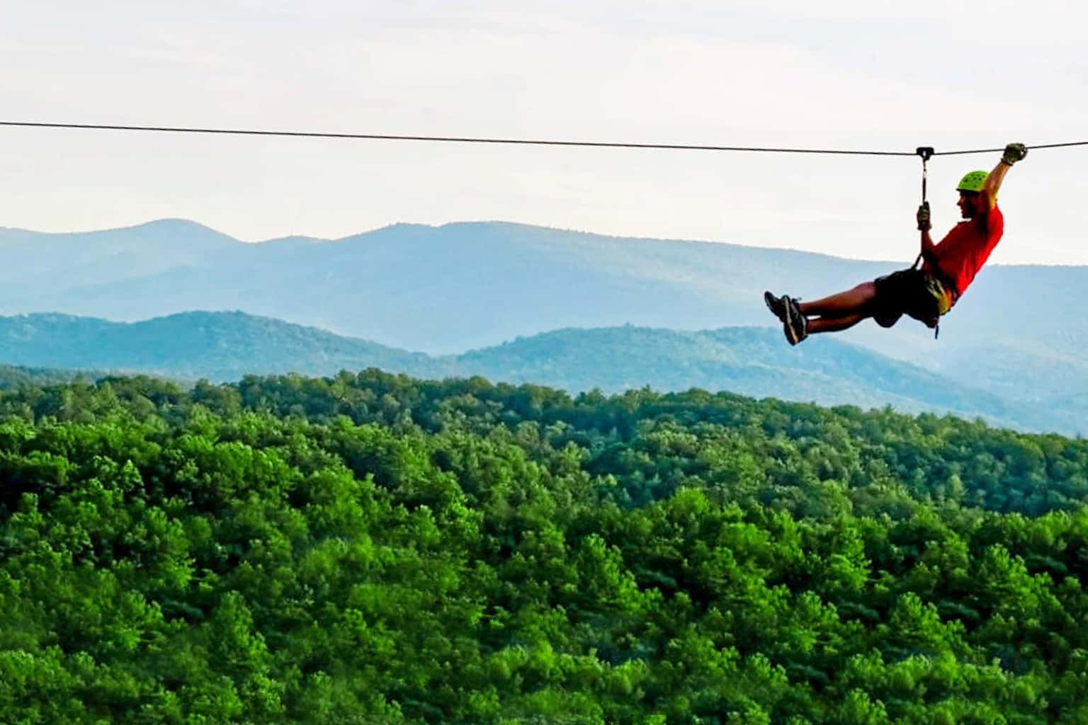 Ziplining in Jim Corbett