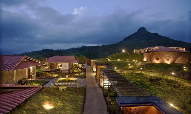 Exterior view of resort under the lap of nature 