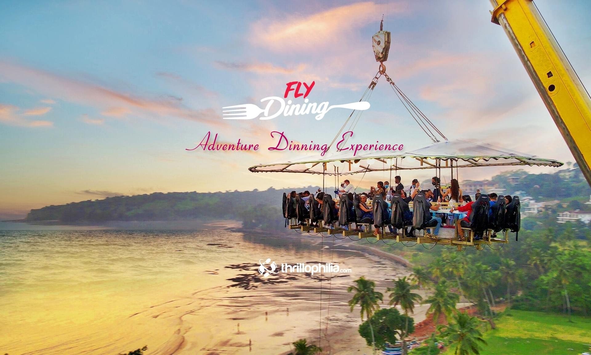 An extravagant dinner experience that combines adventure