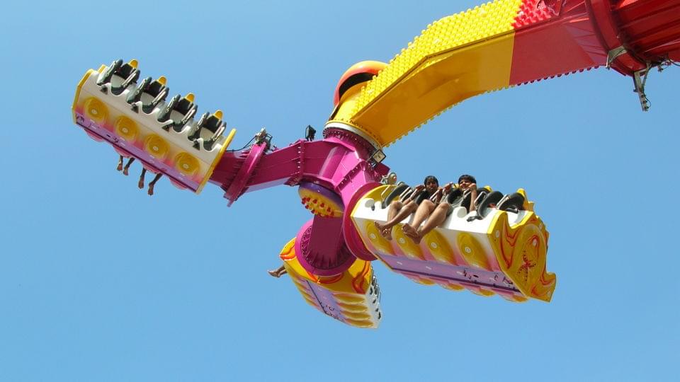 Visitors scream at the top of their lungs as they experience thrill and adventure at Wonderla theme park