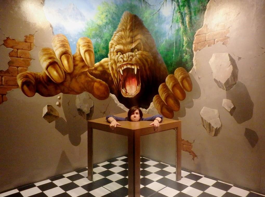 Click  some creative photos here at the 3D World Trick Art Museum