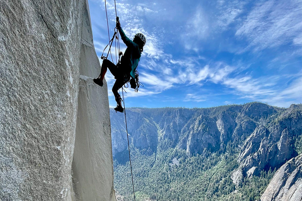 Enjoy rock climbing