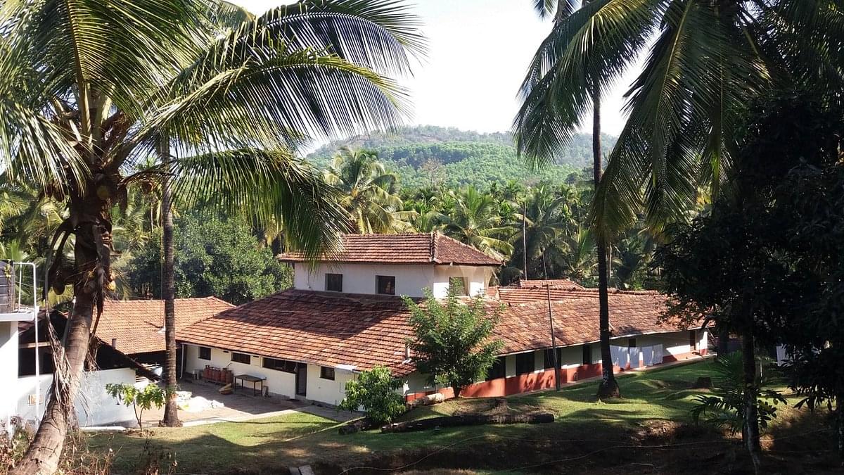 Aerial view of the homestay