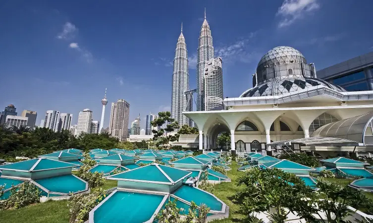 Kuala Lumpur skyline with Mosque