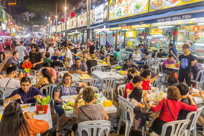 Indulge in street food at Jalan Alor