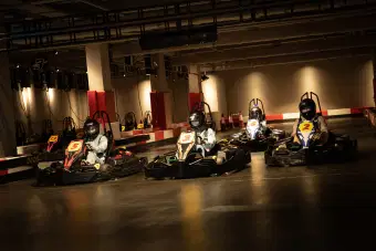Experience the thrill of go-karting on a track with 18 turns