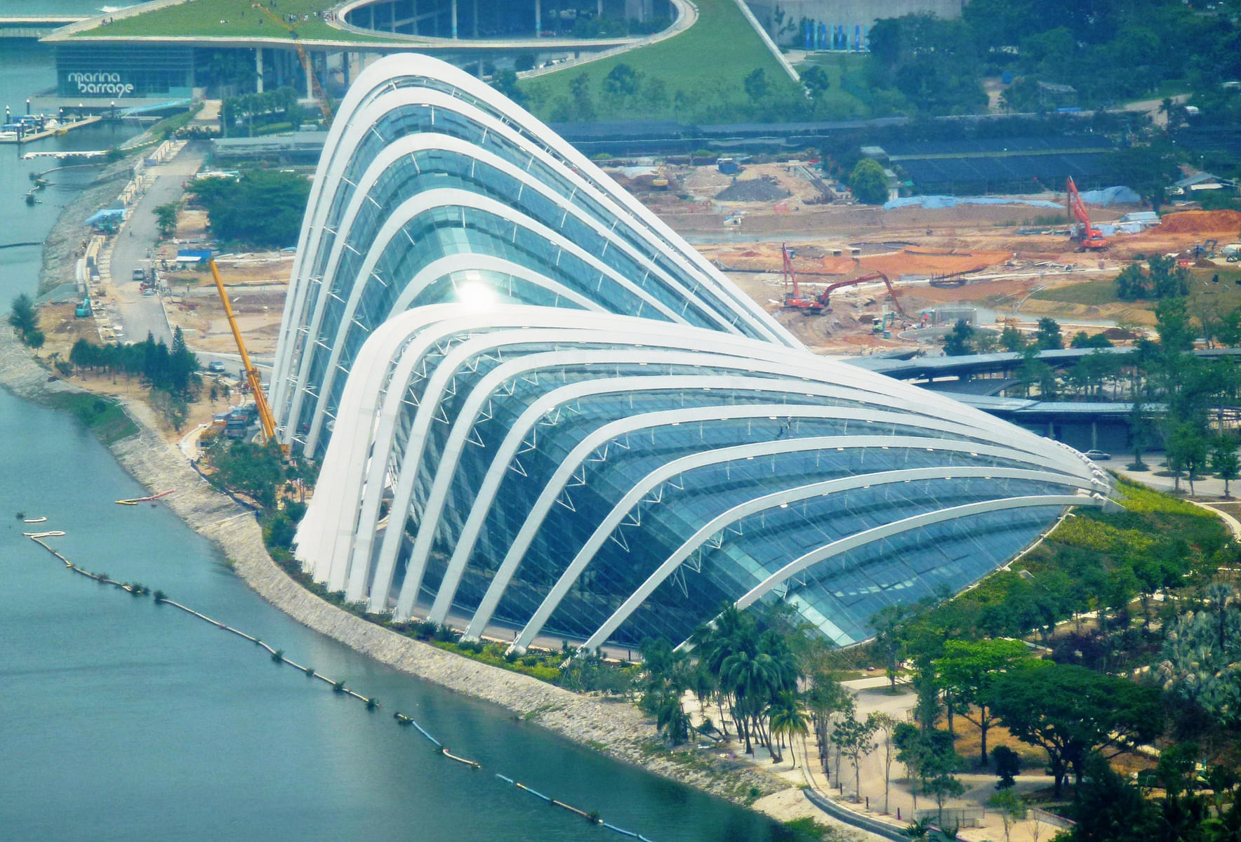 Look at the gardens by the bay