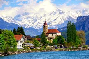 Stunning view of Interlaken city