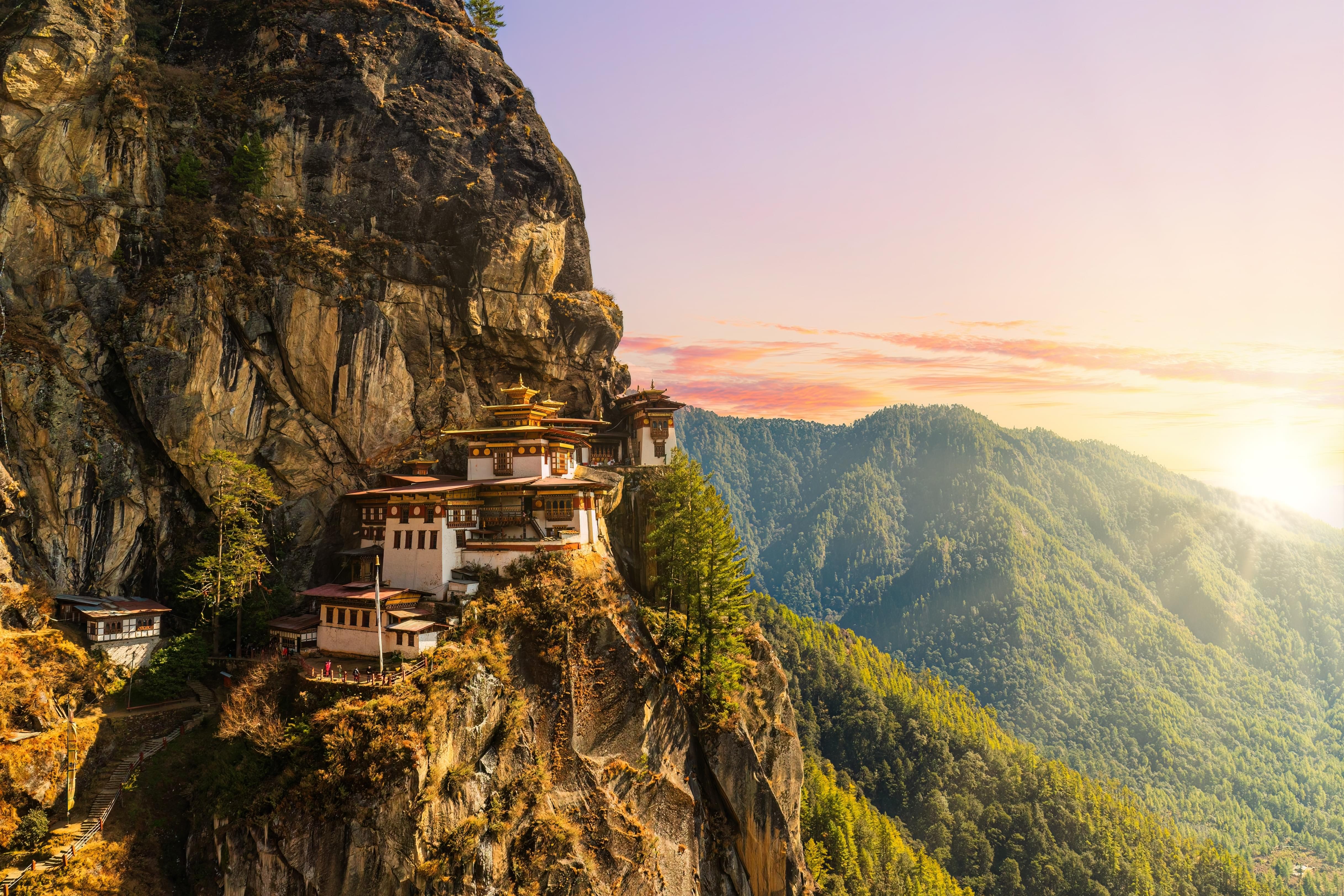 Aerial view of Tiger Nest