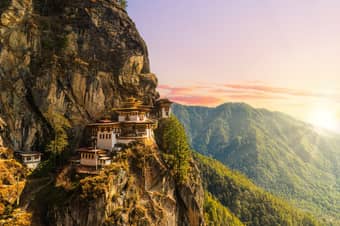 Aerial view of Tiger Nest