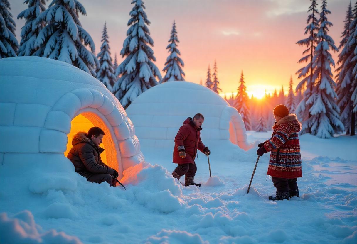 Play in the snow with your ski suits and boot on