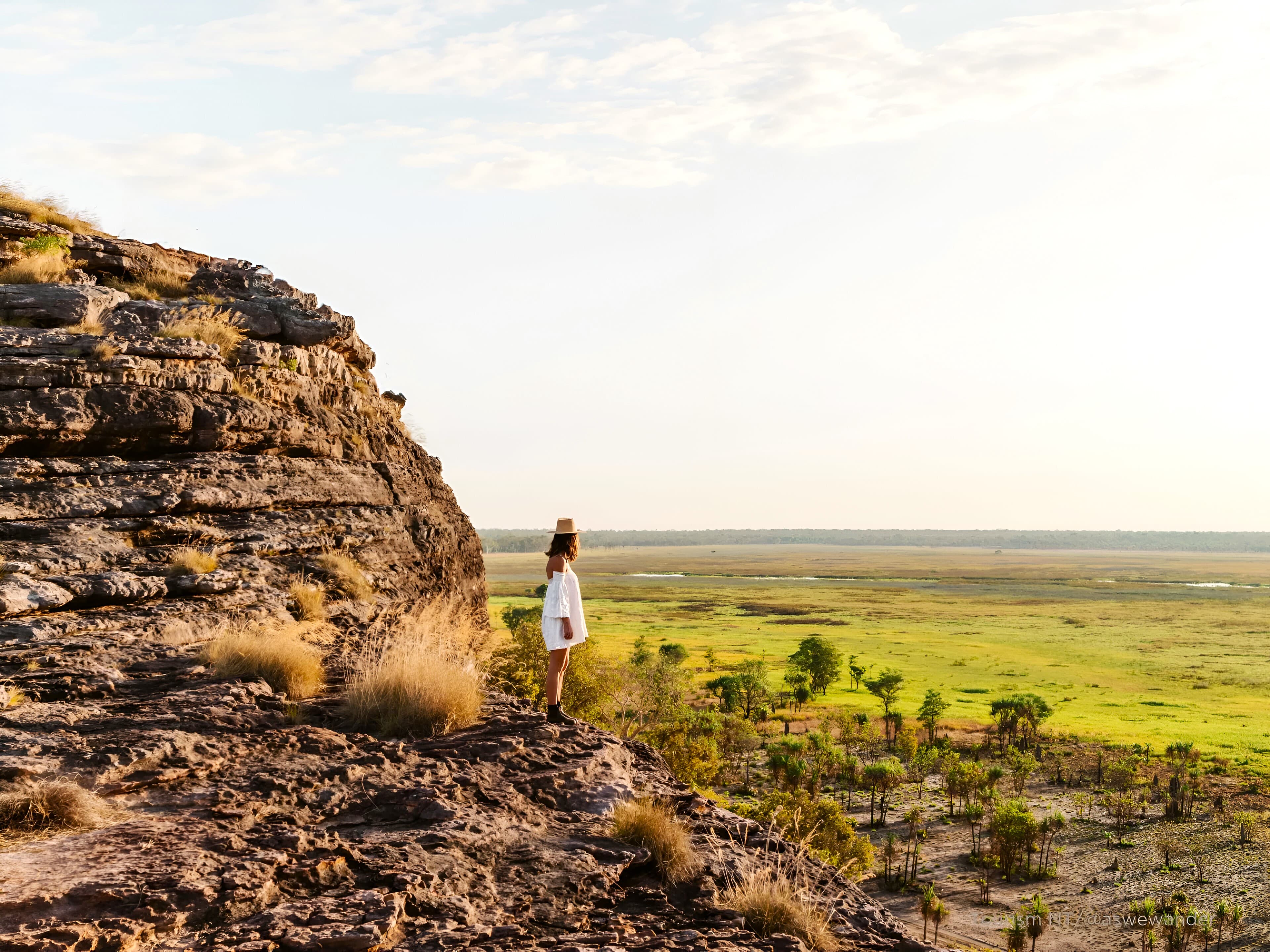 Marvel at the stunning views form the Ubirr Rock Formation