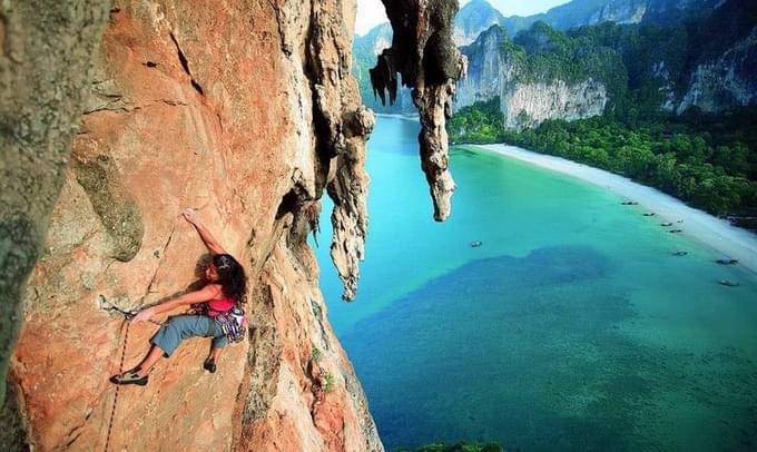 rock climbing