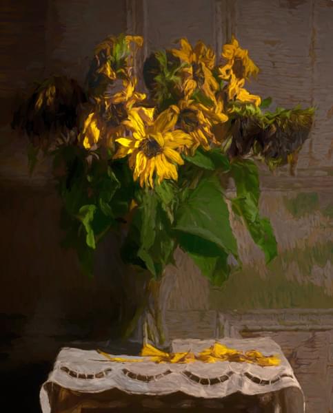 Sunflower Painting in Van Gogh Museum
