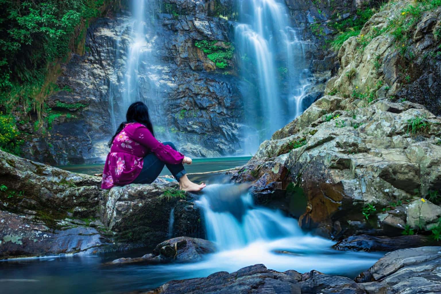 Chympe Falls Trek, Meghalaya