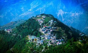 Aerial View of Mussoorie