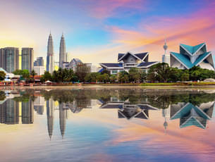 Beautiful view of Kuala Lumpur