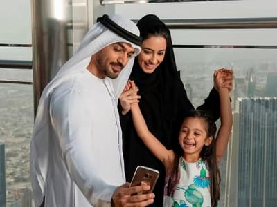 Have a fun-family time soaking in the breathtaking views from the Burj Khalifa